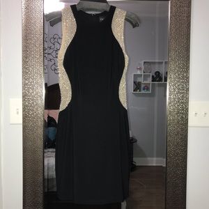 Black and Nude XSCAPE Dress